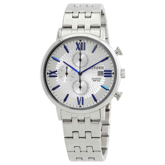 New Citizen Men's Silver 41mm Watch